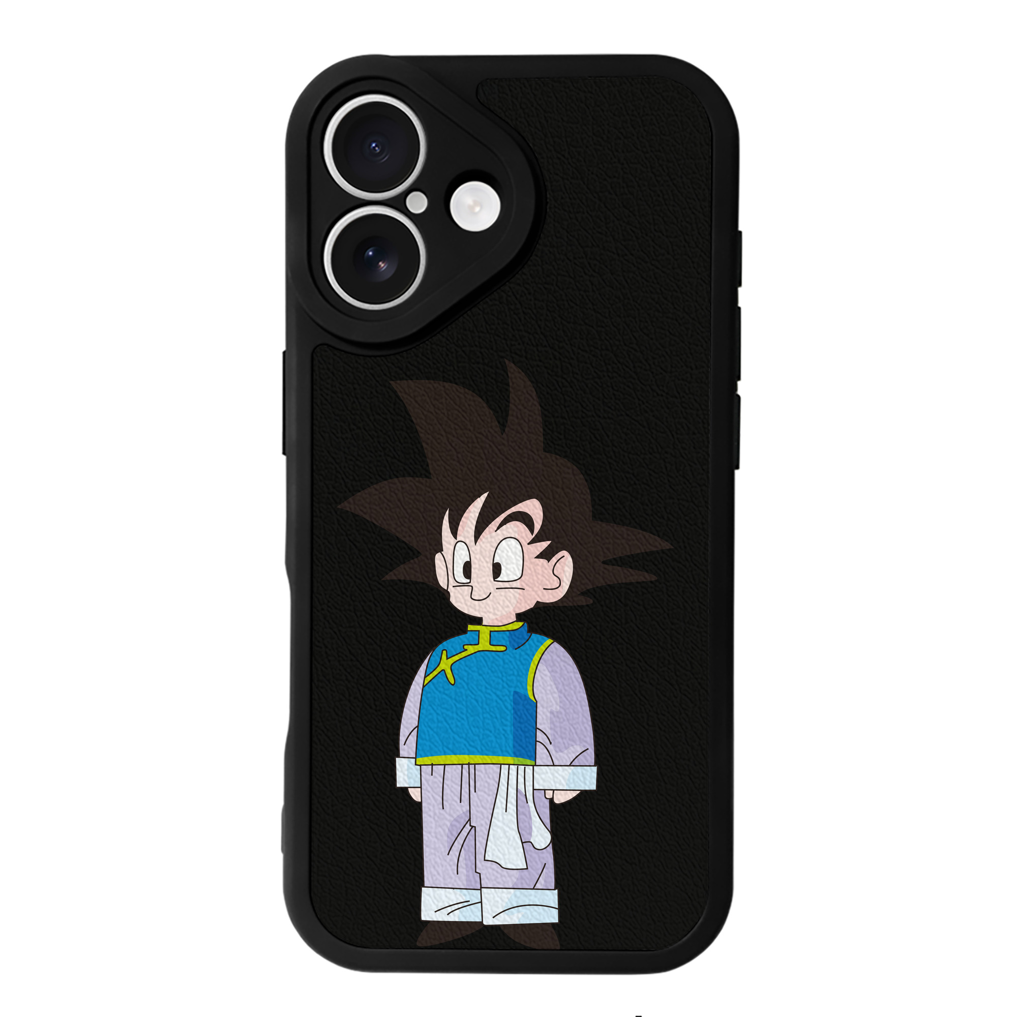 （画像用） ドラゴンボール 孫悟空（そん ごくう）Son Goku カカロット DRAGON BALL Kakarotto 【iPhone 16シリーズ対応】シリコンスマホケース（レザー調） 材質：シリコン